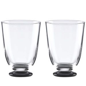 Kate Spade Charles Lane stemless wine glasses (2)